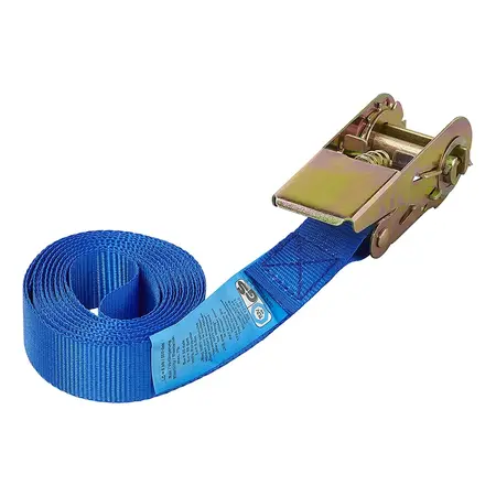 ProPlus Spanband blauw met ratel 3,5 meter