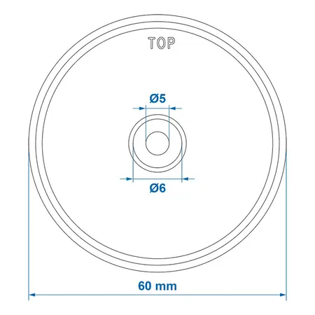 ProPlus Reflector wit 60mm schroefbevestiging 2 stuks