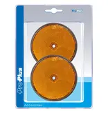 ProPlus Reflector oranje 80mm schroefbevestiging 2 stuks