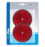 ProPlus Reflector rood 80mm schroefbevestiging 2 stuks