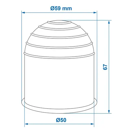 ProPlus Trekhaakdop chroom