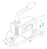 ProPlus Klem 48mm voor neuswiel