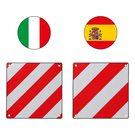 ProPlus Markeringsbord aluminium 50x50cm voor Italië/Spanje 2 in 1