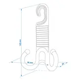 ProPlus Hoofdsteun Hanger met Dubbele Haak Set van 2 Stuks