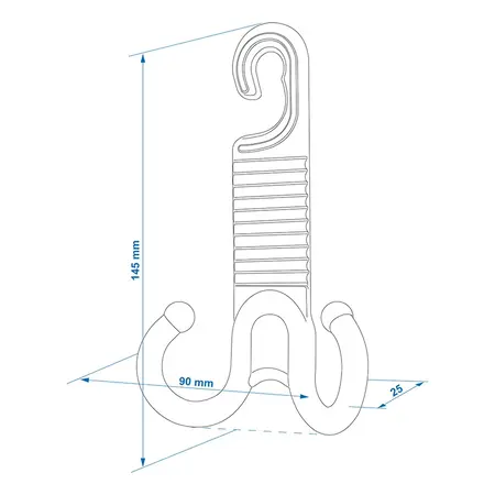 ProPlus Hoofdsteun Hanger met Dubbele Haak Set van 2 Stuks