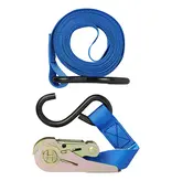 ProPlus Spanband blauw met ratel + 2 haken 5 meter