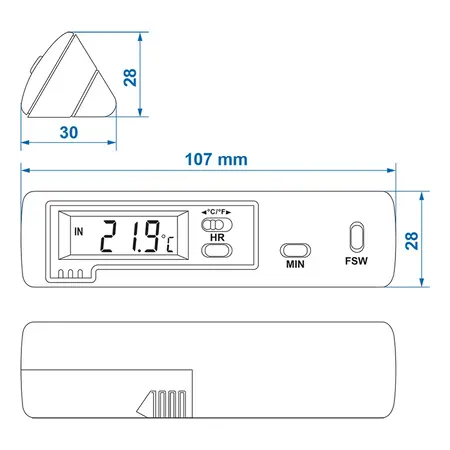 ProPlus Binnen/Buiten Thermometer