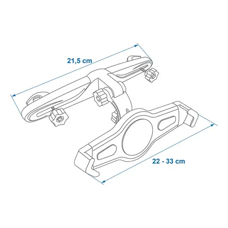 ProPlus Universele tablethouder voor de hoofdsteun