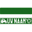 Funplaat Funplaat Glitter Groen - Funplaat Op Naam 520 x 112