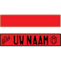 Funplaat Rood Reflex