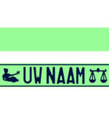 Funplaat Funplaat Mint Groen- Op Naam 520 x 112