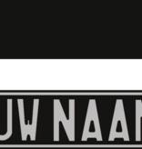 Funplaat Funplaat  Glossy zwart- Op Naam 520 x 112