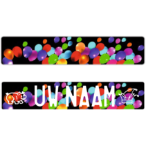 Funplaat Ballon Regenboog