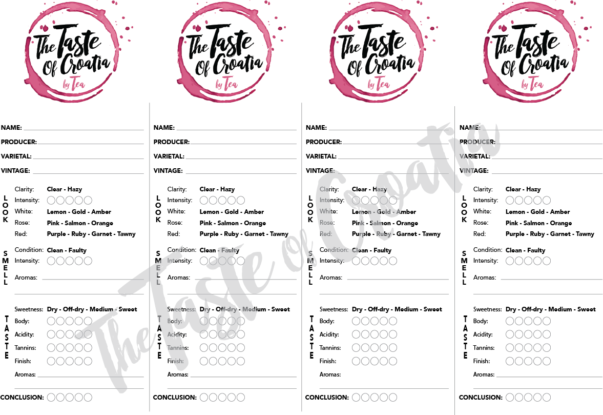 Free Printable Wine Tasting Sheets FREE PRINTABLE TEMPLATES