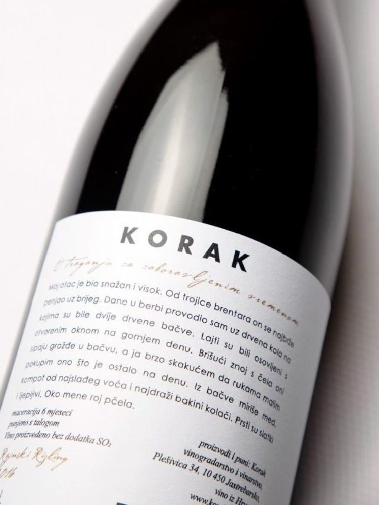 Korak Riesling 2016 (orange)