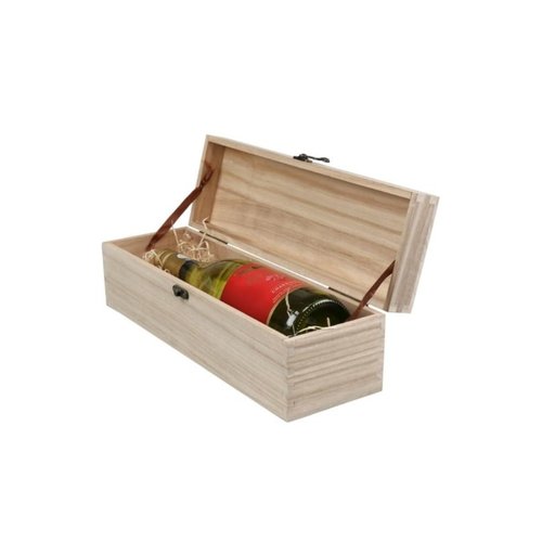 Thetasteofcroatia.com Houten wijnkist 1 fles Thetasteofcroatia.com Houten wijnkist 1 fles