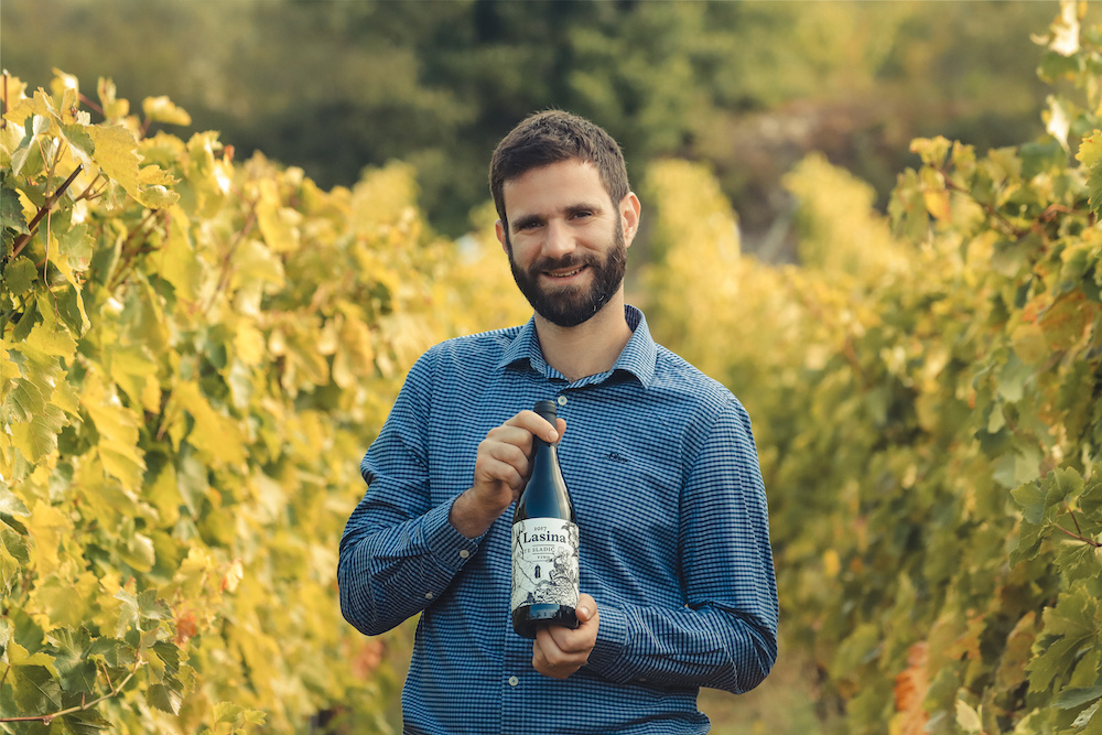 Ante Sladić in the vineyard