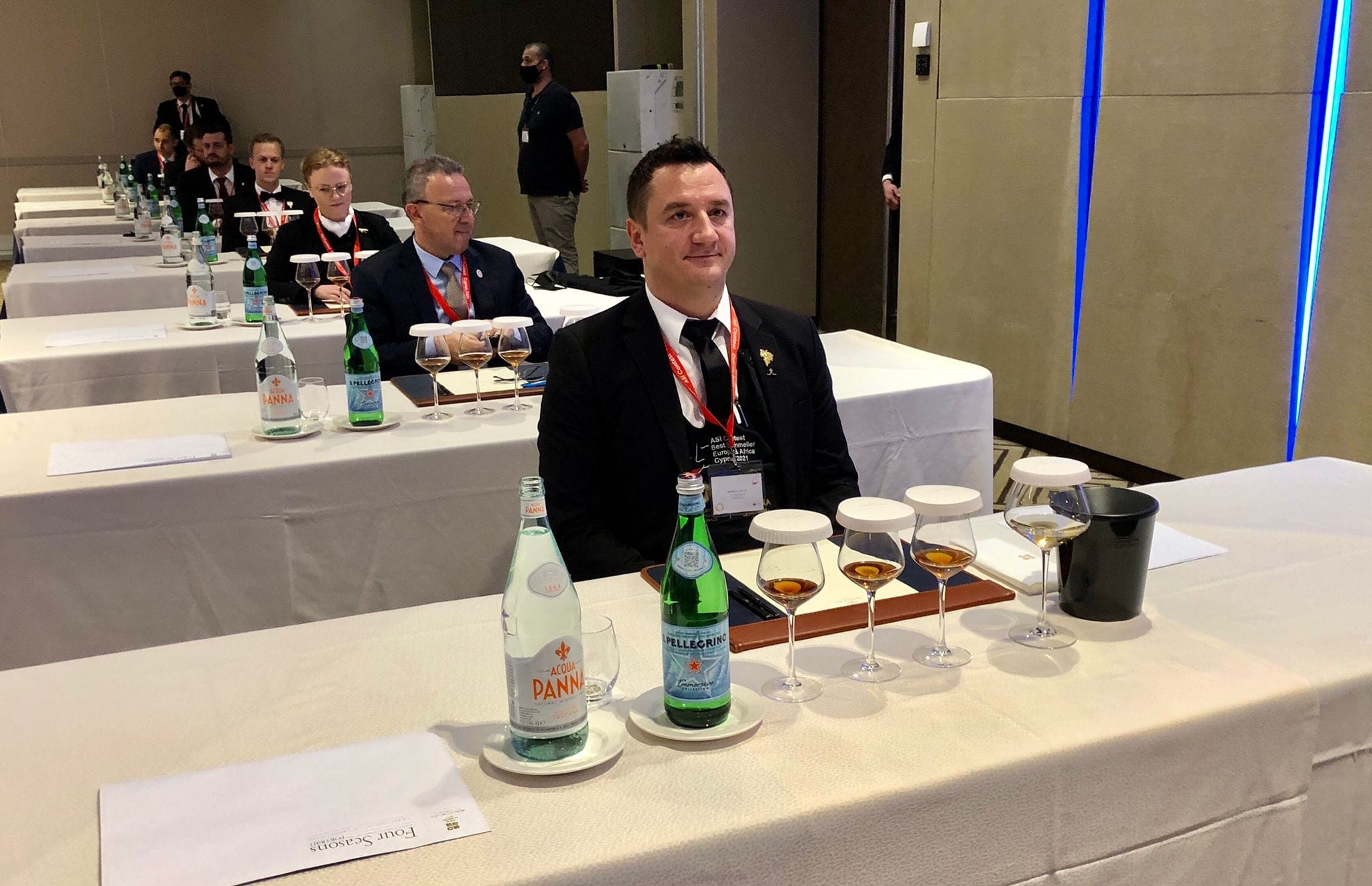 Siniša at the ASI Best Sommelier Europe & Africa 2021