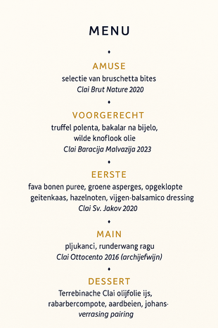 Winemaker's dinner with Tim Whitfield from Clai Winery