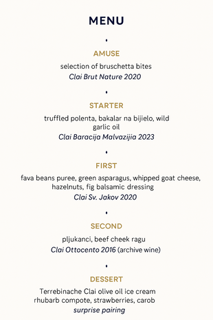 Winemaker's dinner with Tim Whitfield from Clai Winery