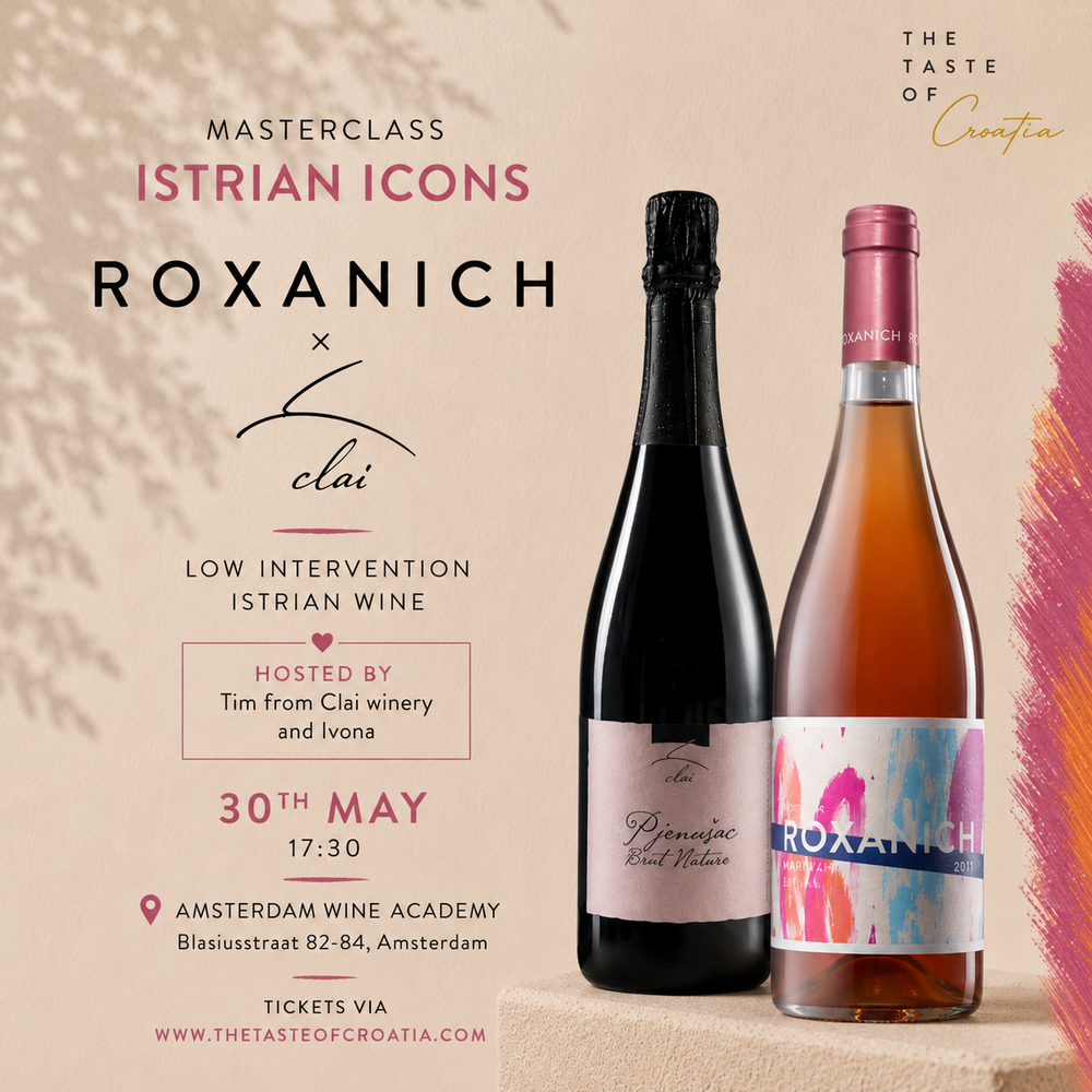 Roxanich & Clai: Masterclass Low‑Intervention Istrische wijnen + bijpassende hapjes