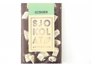 SJOKOLAT A dark chocolate bar with ginger