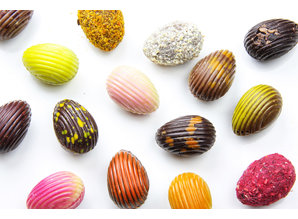 SJOKOLAT Assortiment chocolade paaseitjes in ballotin - 750 g