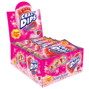 Chupa Chup 24x Crazy Dips Strawberry