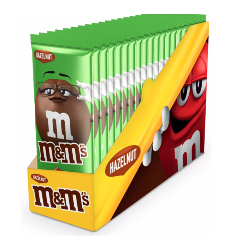 M&M'S Chocoladereep Hazelnoot  - 16 repen