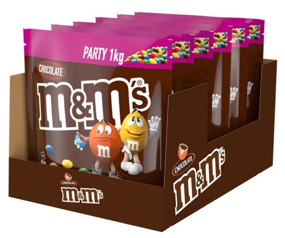 M&M'S Choco chocolade partyzak - 7 x 1kg - The famous Amsterdam Candy Store