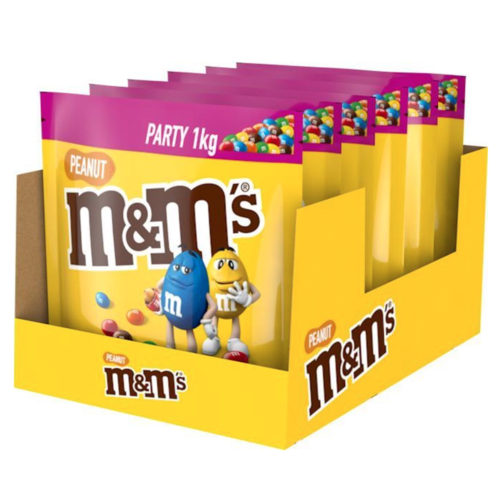 M&M'S Pinda chocolade partyzak - 6 x 1kg