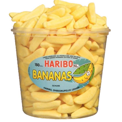 Haribo Gesuikerde Bananen - 150 stuks