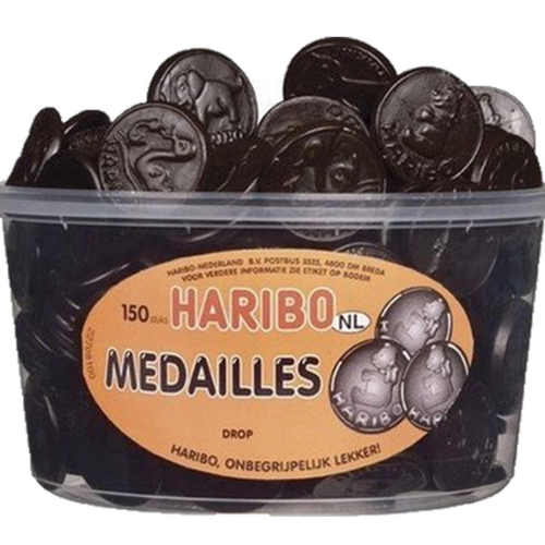 Haribo Drop Medaille - 150 stuks