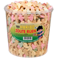 Haribo Zoute Rijen - 150 stuks