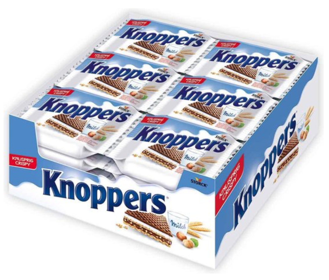 Knoppers - Choco Wafels (Doos á 24 stuks) - uitdeel koekjes - The famous  Amsterdam Candy Store