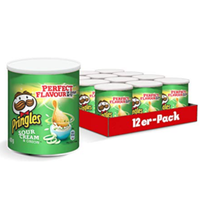 Pringles sour cream & onion 40 gr 12 blikken