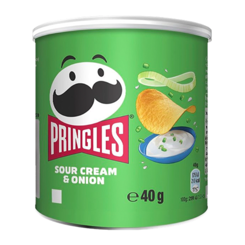 Pringles sour cream & onion 40 gr 12 blikken