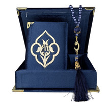 Luxury box with Koran and tesbih blue