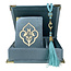 Mirac Luxe box met Koran en tesbih licht blauw