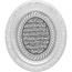 Mirac Islamitische lijst ovaal Ayet-el Kursi Zwart / Zilver