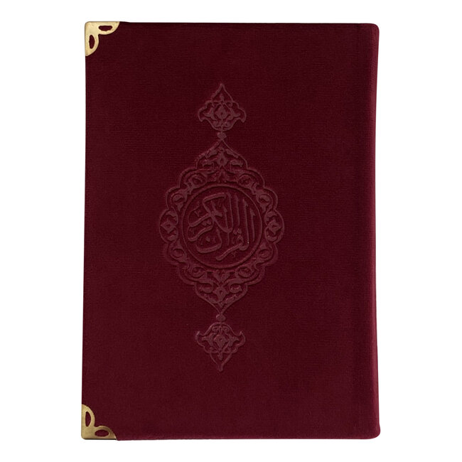 Mirac Qur'an Velvet Bordeaux