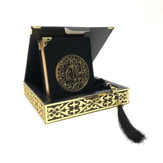 Mirac Karton Luxe box  met Koran en tesbih Zwart