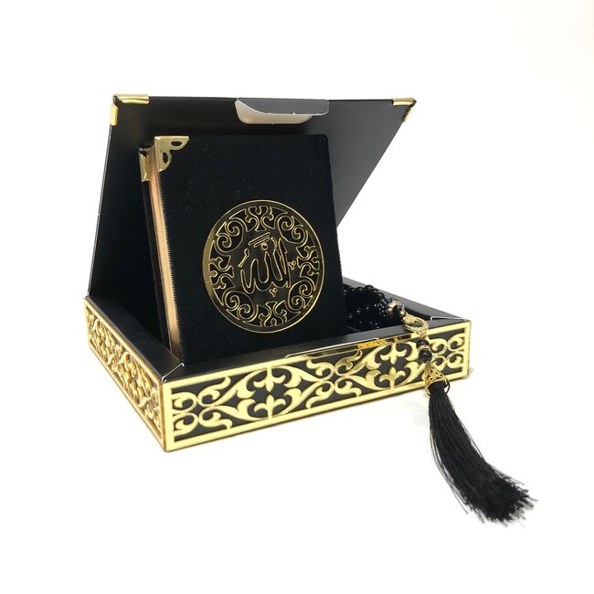 Mirac  Cardboard Luxury box with Koran and tesbih Black