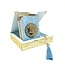 Mirac  Cardboard Luxury box with Koran and tesbih light blue