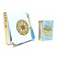 Mirac  Cardboard Luxury box with Koran and tesbih light blue