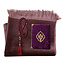 Mirac Gift set Violet with Velure Prayer rug, Pearl Tasbih, Mushaf Yasin book