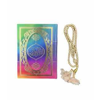 Mirac Rainbow Koran Small size with Tasbih