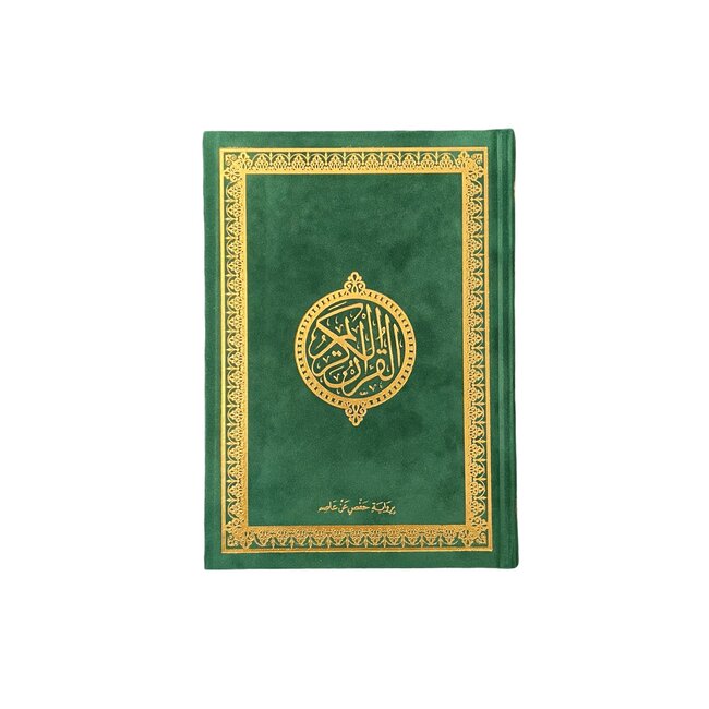 Mirac Suede Qur'an Green