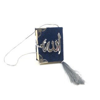 Mirac Car Decoration  Mini Koran loose Dark Blue - Silver