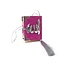 Mirac Car Decoration Mini Koran loose fuchsia - Silver